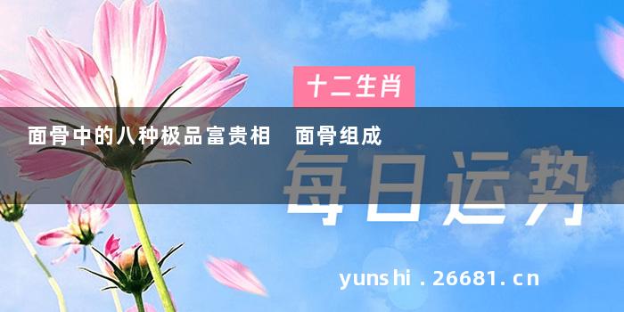 面骨中的八种极品富贵相 面骨组成